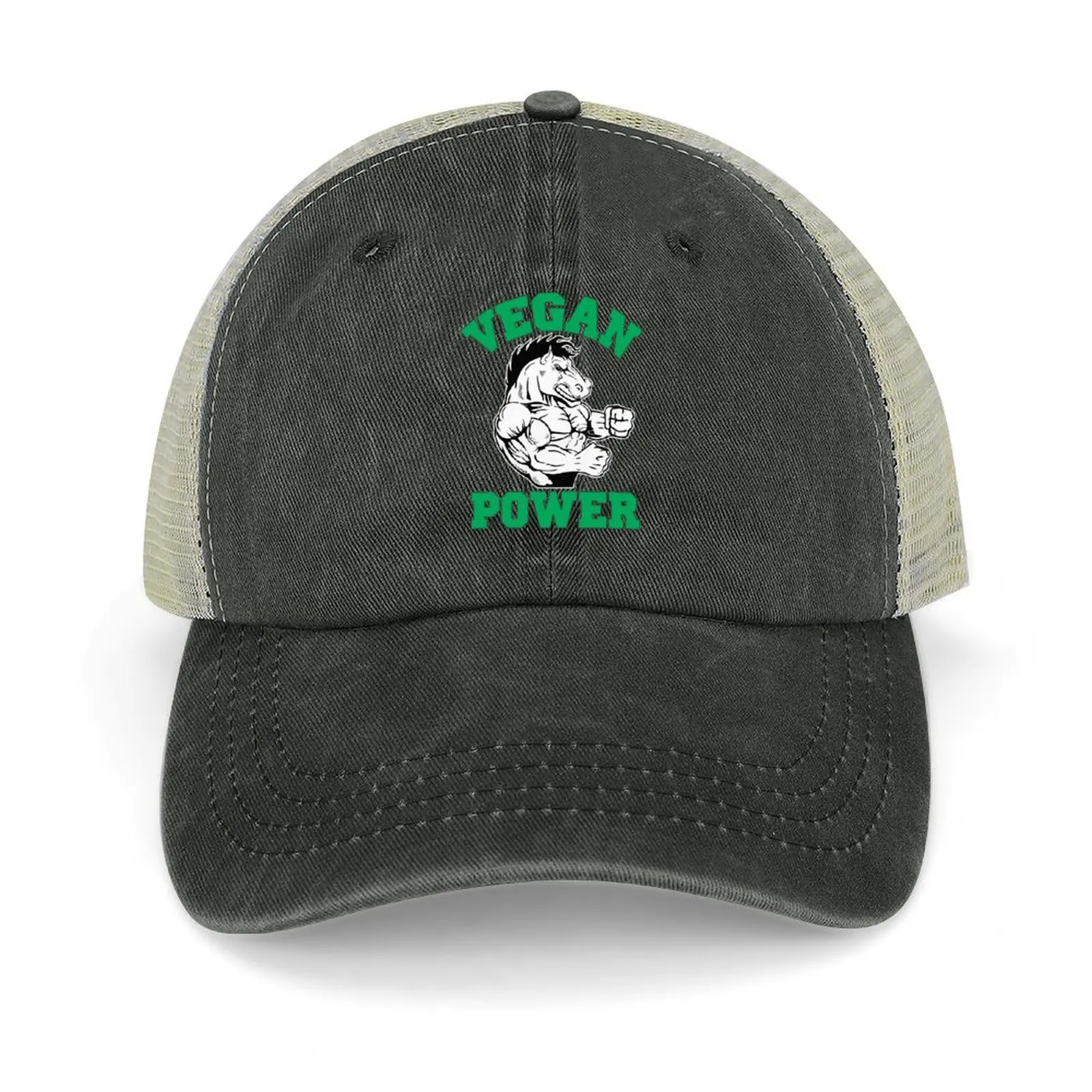 

Vegan Power Horse Vegan Lifestyle Baseball Cap Big Size Hat Luxury man cap custom caps Men Women's