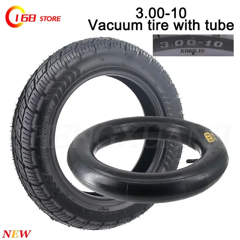 For motorcycle 3.00-10 explosion-proof tires 14 inch vacuum tubeless tires 3.00-10 inner tubes