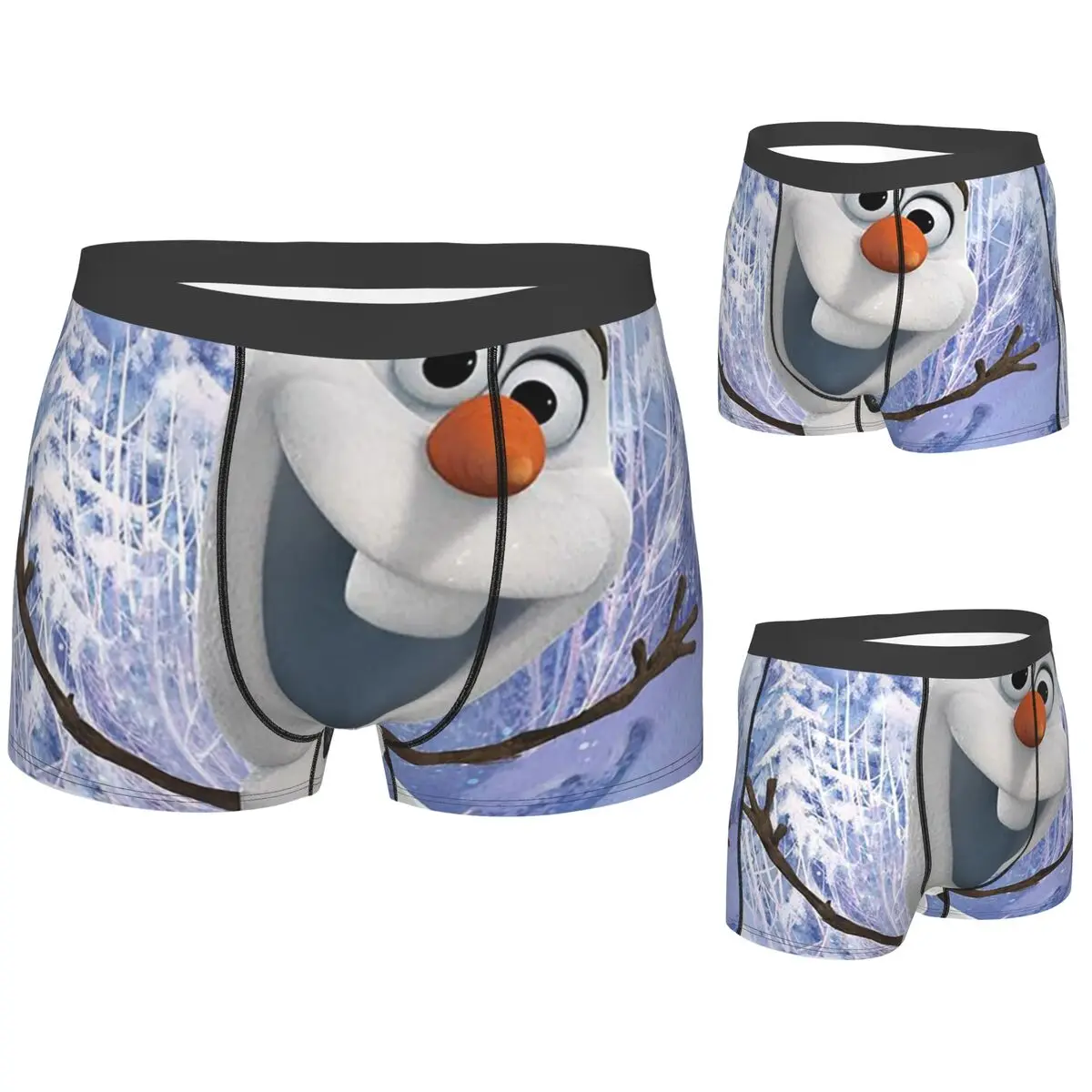 

Boxer Underpants Shorts Frozen Cartoon Panties Male Ventilate Underwear for Homme Man Boyfriend Gift