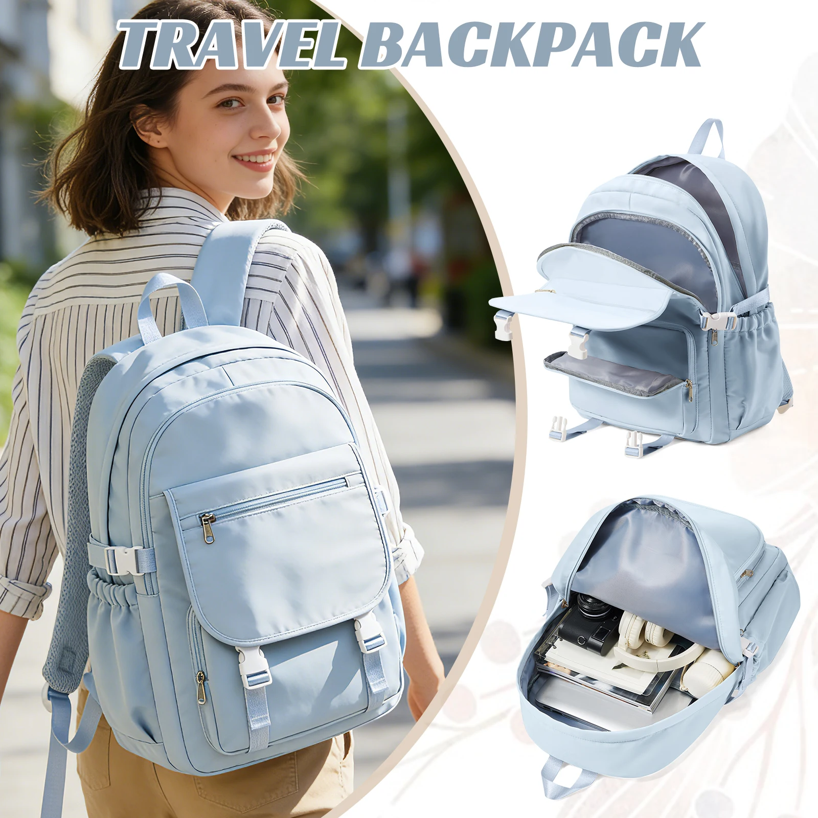 School Backpack for Girls Teenager，Neutral Bookbag Casual Backpack, Women's Backpack, Ita Backoack, Student Backpack for Travel