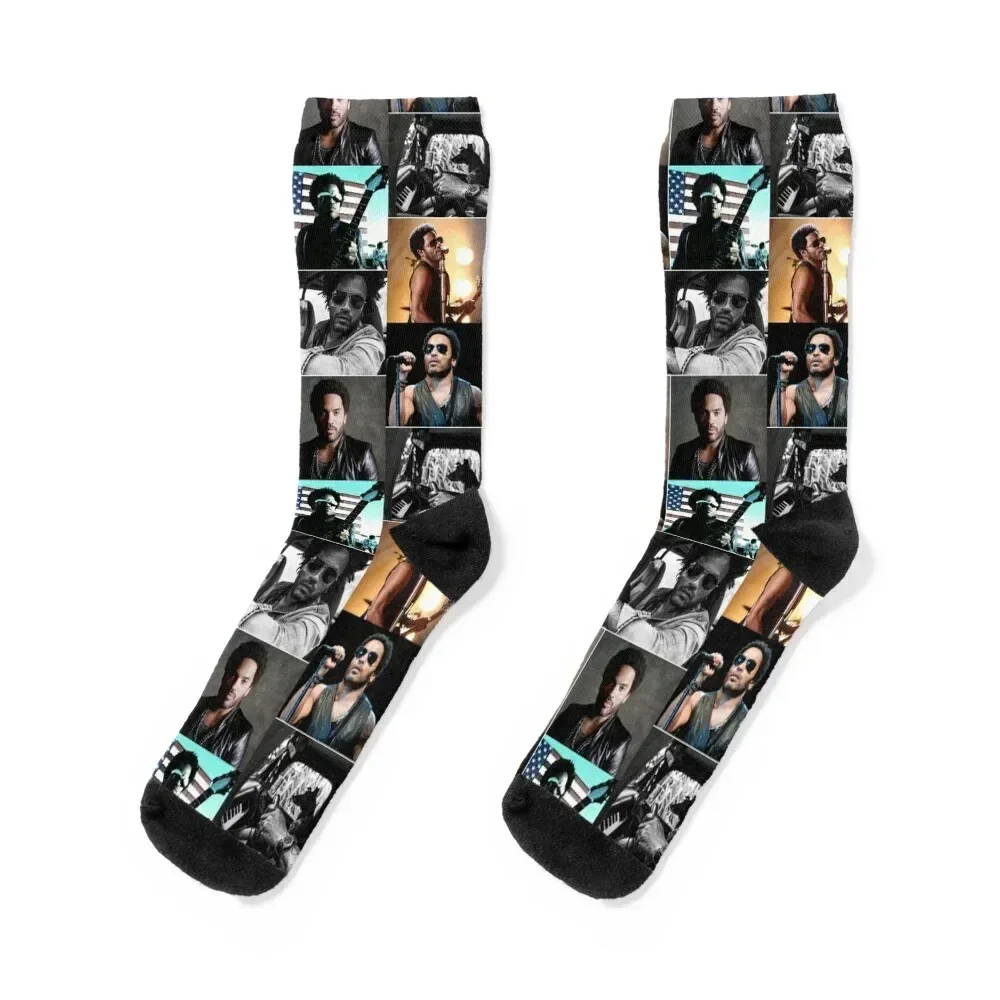 

Lenny Kravitz American singer-songwriter Ultimate Aesthetic Collage - 1 Socks golf Soccer Non-slip Woman Socks Men's