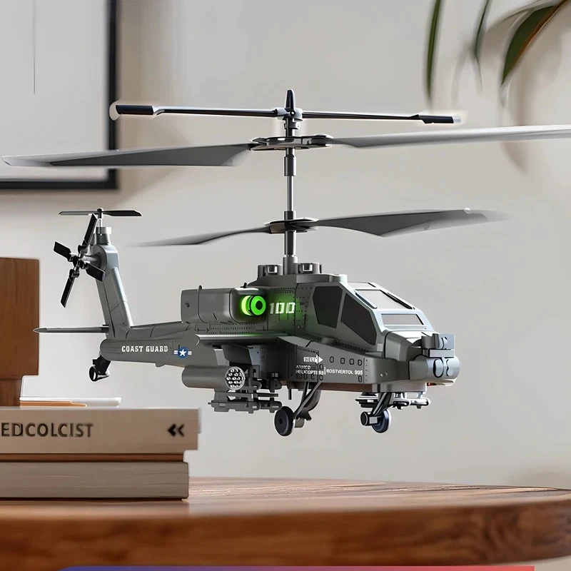 XK1 Apache Remote Control Helicopter Smart Altitude Hold Crash Resistant Toy Drone For Boys Indoor Outdoor Flying Birthday Gift