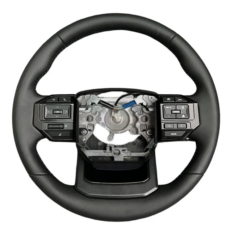 Leather Sport Steering Wheel Fit Hilux Fortuner Camry Corolla Hiace 86 Mark X Prado 120 Yaris RAV4 Interior Mod Parts