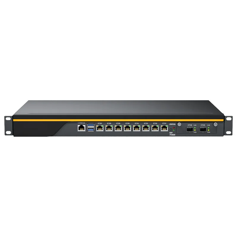 Guanfeng OEM ODM Laser Logo i5 6400 32GB DDR4 1TB mSATA 2*10G SFP+ Single Power 8 i211 I225 2.5GBE Lan pfSense VPN Firewall PC