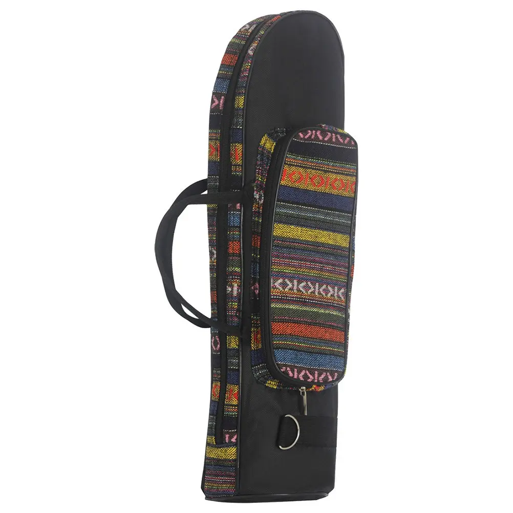 

Solid Material Trumpet Bag Ethnic Style Design High Quality Craftsmanship Side Compartment for Accessories Portable Carrying
