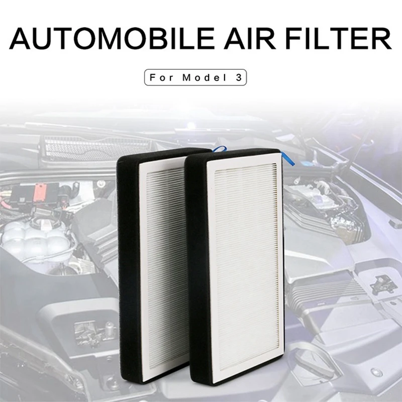 Air Conditioning Filter For Tesla Model 3 Y With Activated Carbon External Filter Elements Air Filter HEPA