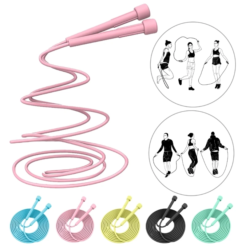 Not Knotted Skipping Rope Adjustable Length Jump Rope Rapid Speed Skipping Rope for Body Fitness, Fats Burning, Boxing