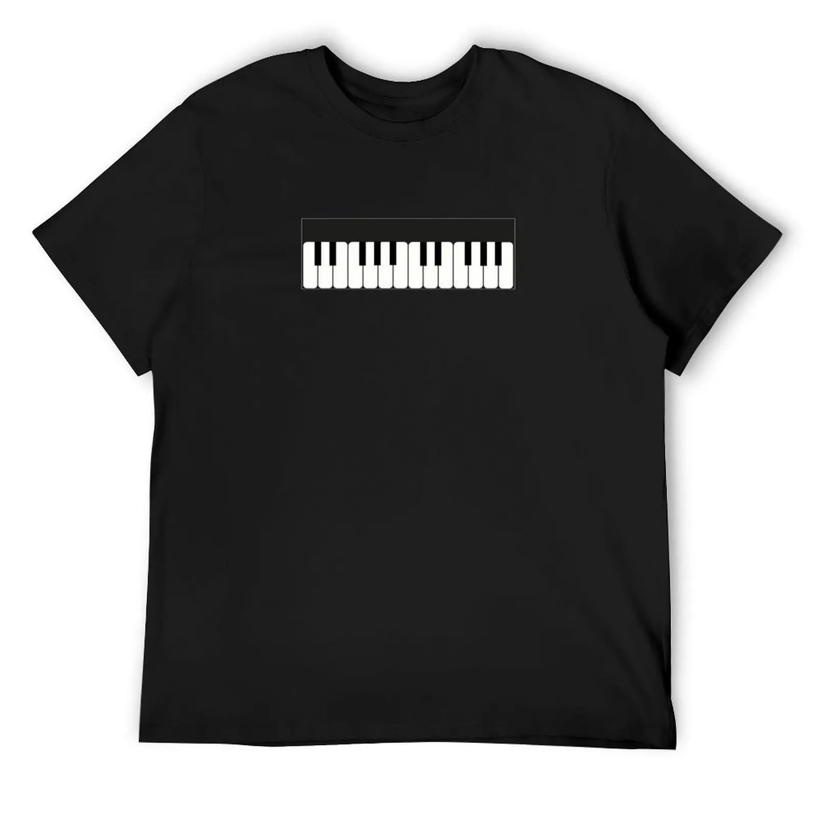 Piano Keyboard Clavier 24 Keys T-Shirt for a boy plus size tops man t shirt mens designer clothes