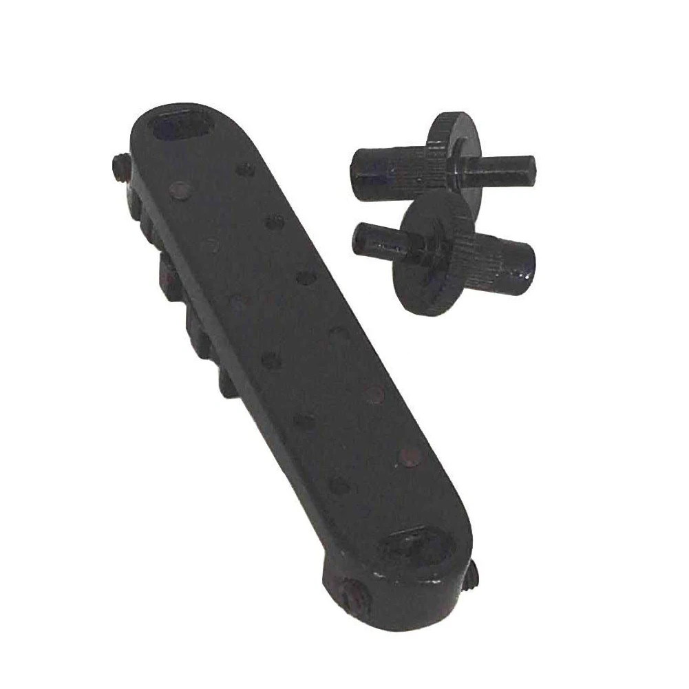 

Roller Saddle Tune-O-Matic Guitar Bridge For Gibson Les Paul Electric Guitar Replacement (Black) CNIM Hot