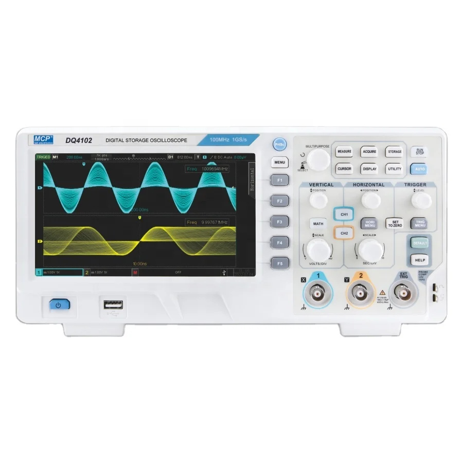 MCP DQ4102 DQ4202 DIGITAL OSCILLOSCOPE 100MHz 200MHz 500000wfm