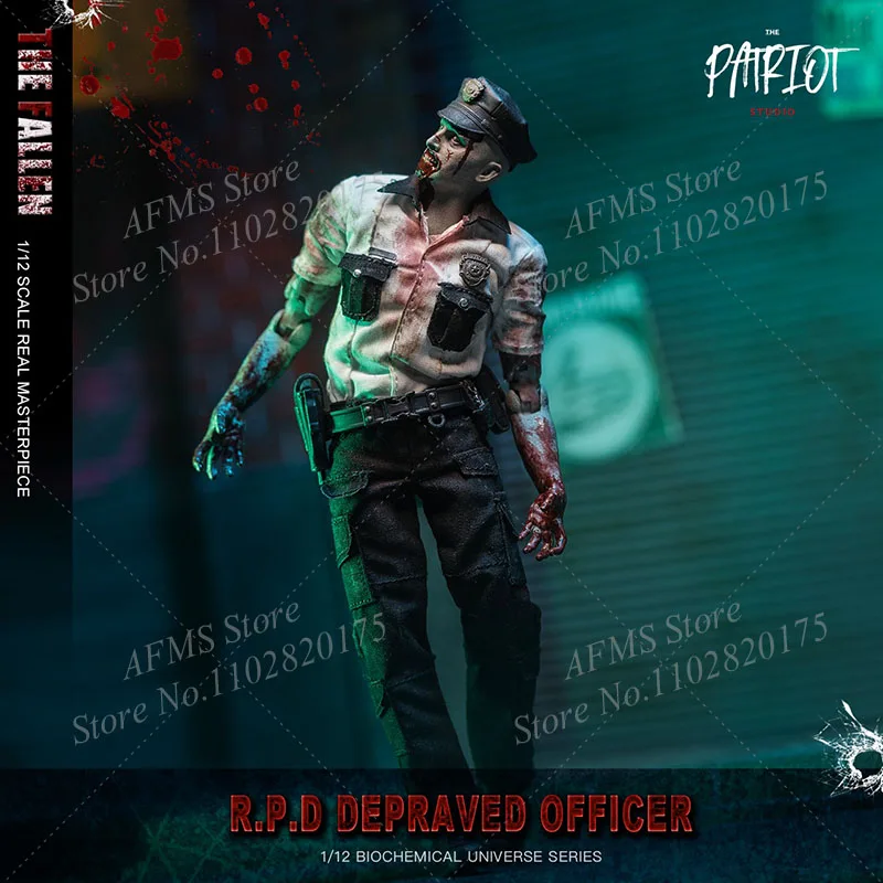 Patriot Studio 1/12 Men Soldier Raccoon City R.P.D Zombie Police Officers Full Set 6Inch Action Figure Model Collection Dolls