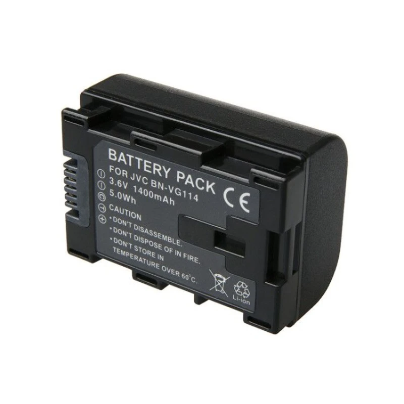 Batería de cámara BN-VG114 de 3,6 V 1400 mAh para JVC BN-VG107US VG107USM VG108