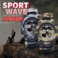 SHIYUNME Camouflage Male Outdoor Sports Quartz Watch Compass Waterproof Multifunction LED Digital Men's Watches Relógio Homem