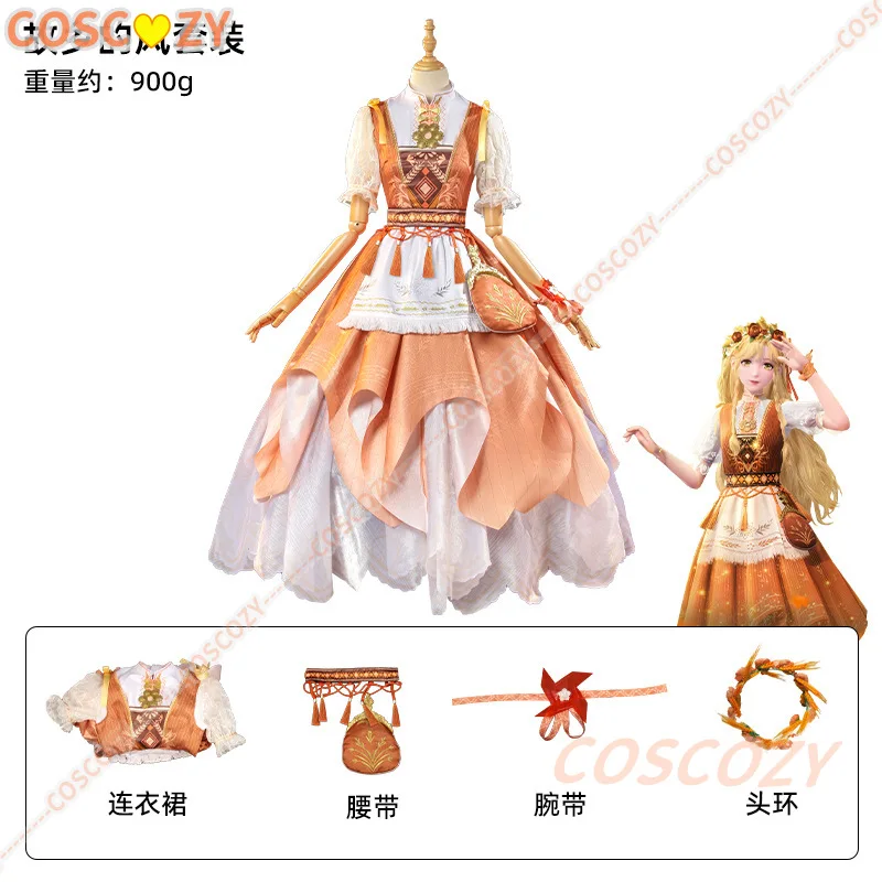 Nikki Hometown Breeze Cosplay Game Infinity Nikki Cosplay Outfit Lolita Orange Dress Suit Women Kawaii Girls Gown Party Props view 6