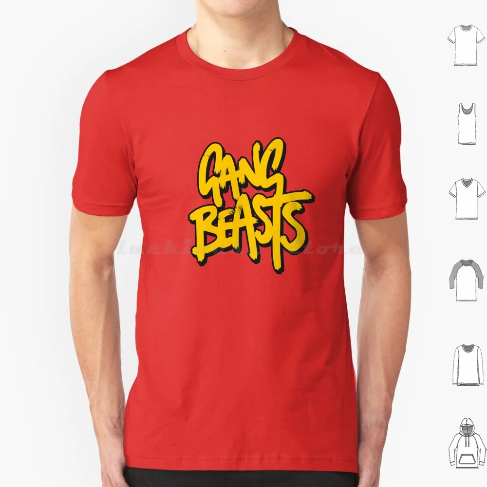Gang Beast-Camiseta de videojuego 6xl, camiseta fresca de algodón, Gang Beast Gang Beasts, videojuego, videojuegos, videojuegos