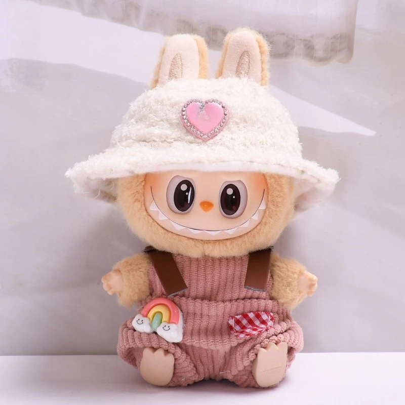 Urocze Mini Pluszowe Spodnie z Napiętką dla Lalek 17cm Labubu I II Idol Dolls, Ubranka na Imprezę, Akcesoria dla Koreańskich Kpop Exo
