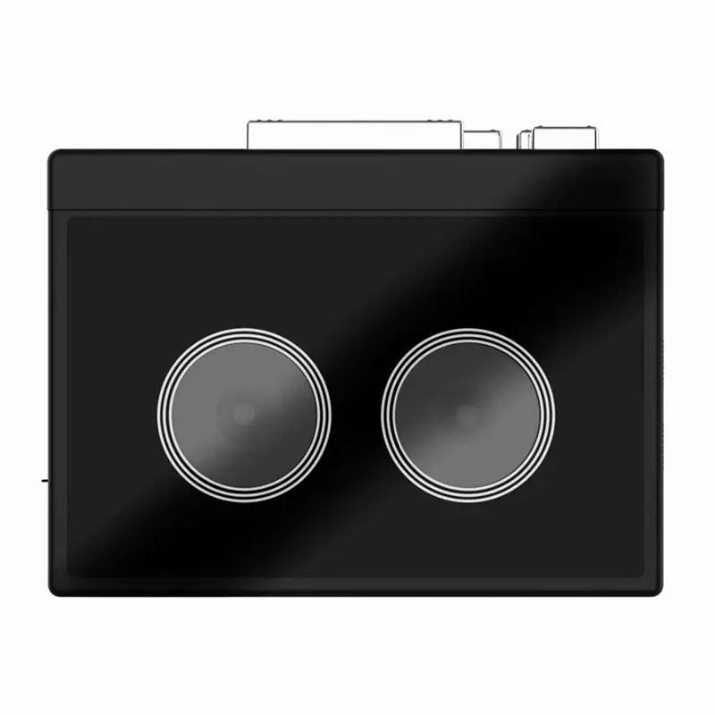 

Беспроводная Bluetooth-колонка ABKQ в стиле ретро с функцией воспроизведения/быстрого перемотания/отмотки кассет и автоматическим переворотом ленты