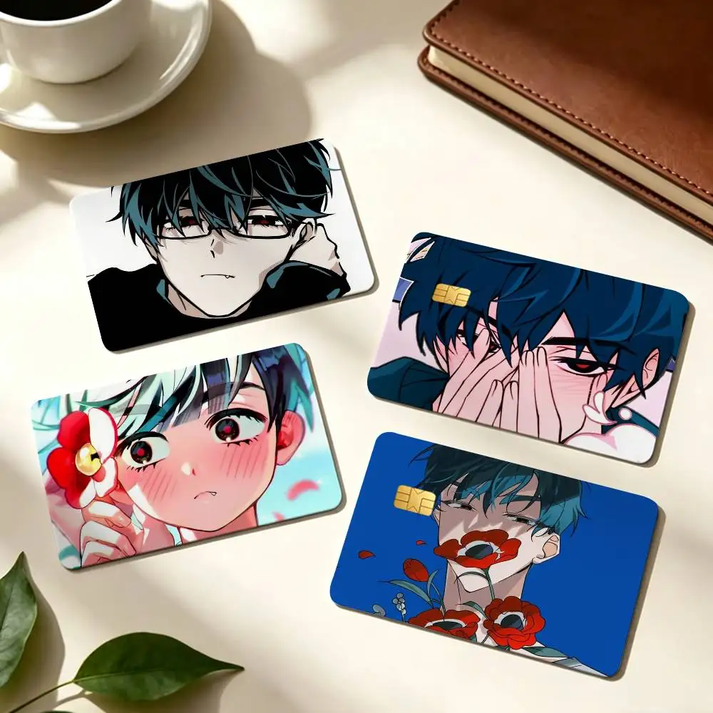 Cute I-Ivan A-Alien S-Stage 1Set 4Pcs Card Skin Sticker Waterproof Decorative Film for Credit Debit Bank Bus IC Card