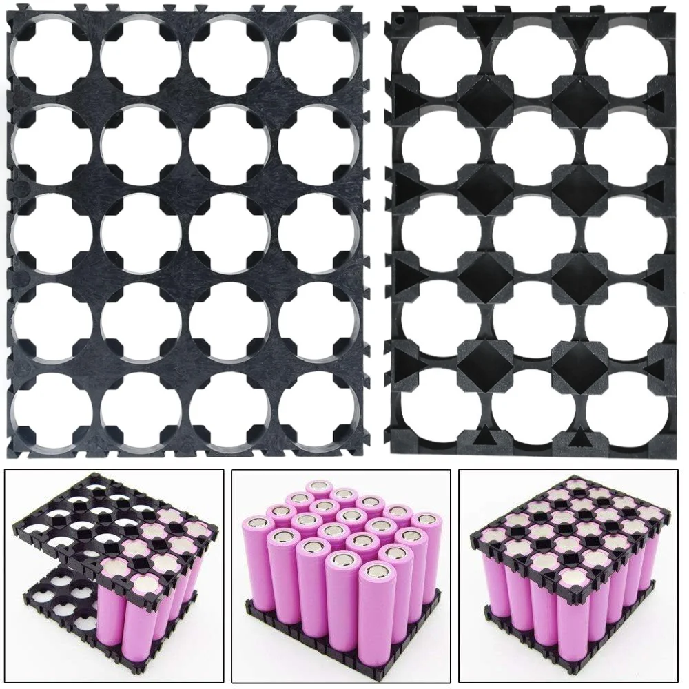 10Pcs 18650 Lithium Battery Cell Holder for DIY Fixed 18650 Battery 3X5 4X5 Cell Spacer Bracket Stand Battery Storage Board