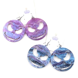 HP083 Nightmare Jack Earring Before Christmas Dangle Earring Holiday Acrylic Earrings