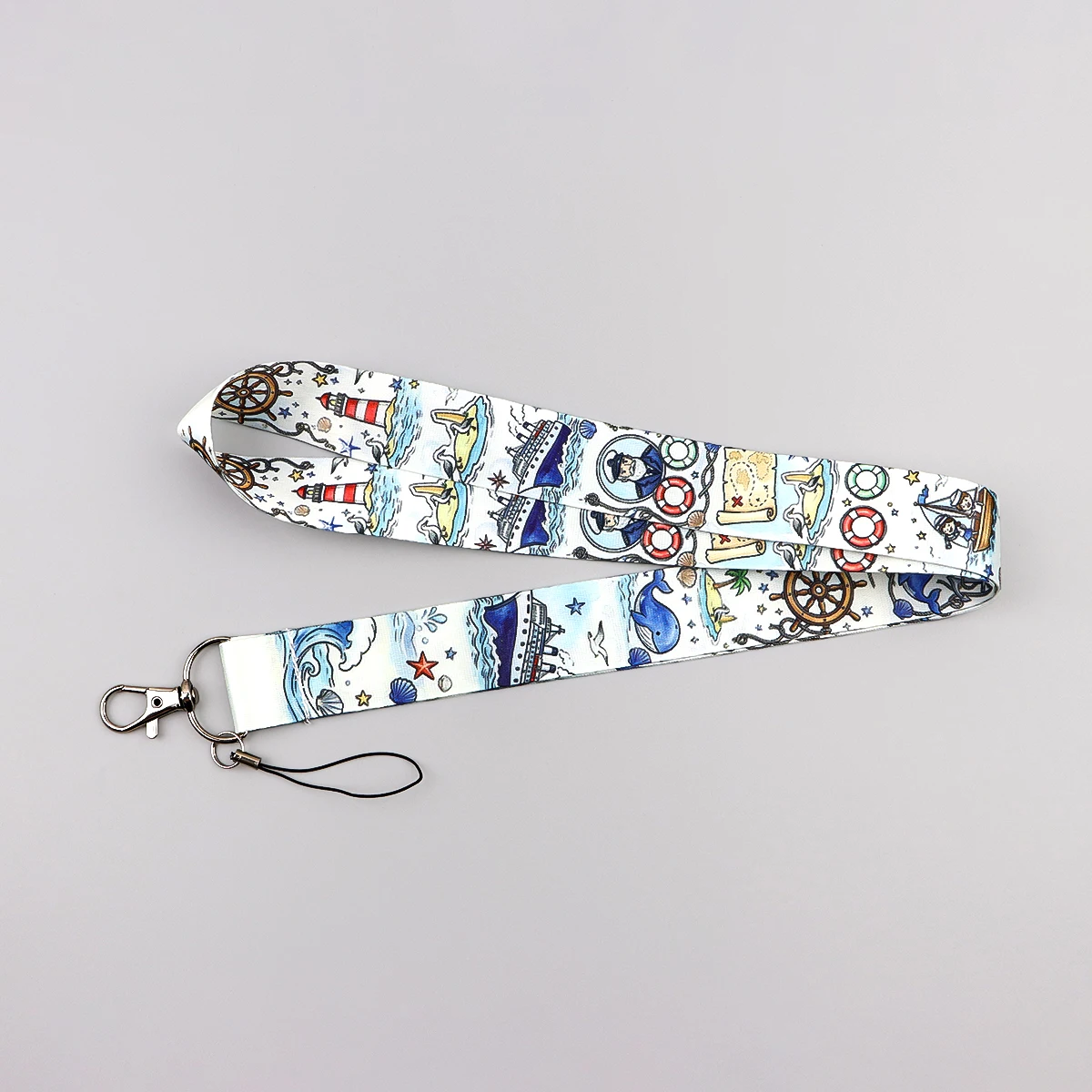Cute Forest Animal Strap Keychain Quote Lanyard For Cars Motorcycles Key Anti-Lost Rope Fahion Accessories Gift for Friend