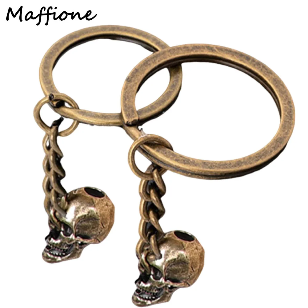 

Bloodlines Skull Head Cosplay Movie Final Destination 6 Key Chain Pendant Ring Costume Accessories Adult Halloween Party Gifts