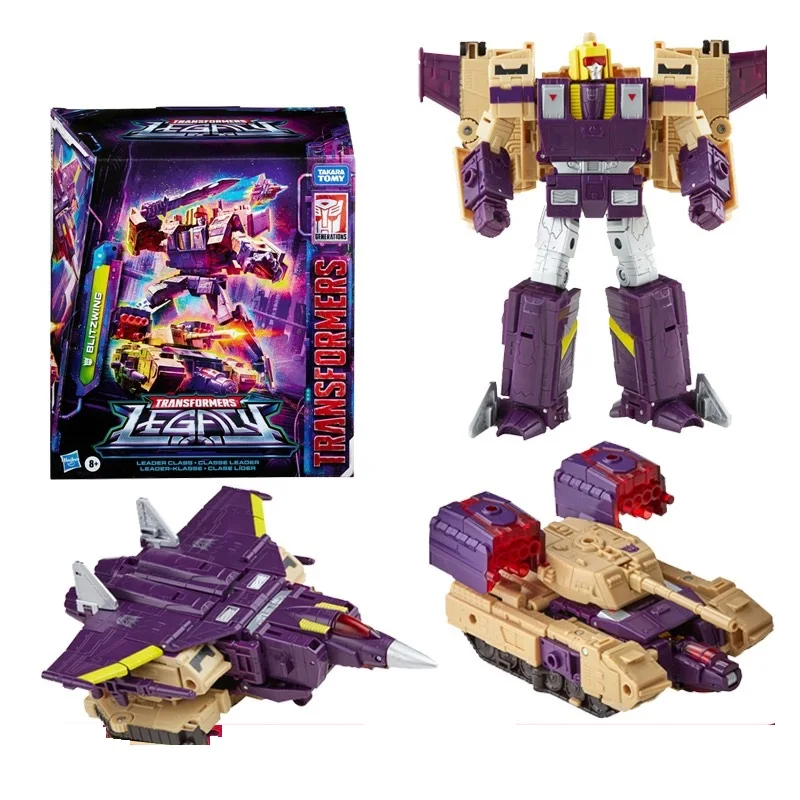 Original Hasbro Transformers Legacy Series Three-Transformation Blitzwing Action Figure Anime  Model Toy Birthday Gift