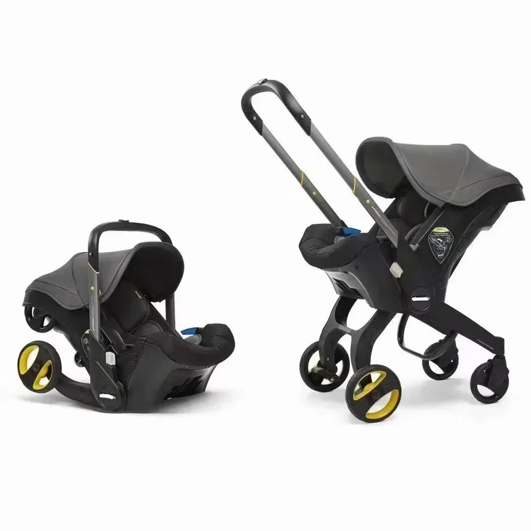 Baby Stroller 4-in-1 Newborn Multifunctional Stroller Two-way Seat Suitable for 0-12 Months Shock-absorbing Baby Stroller