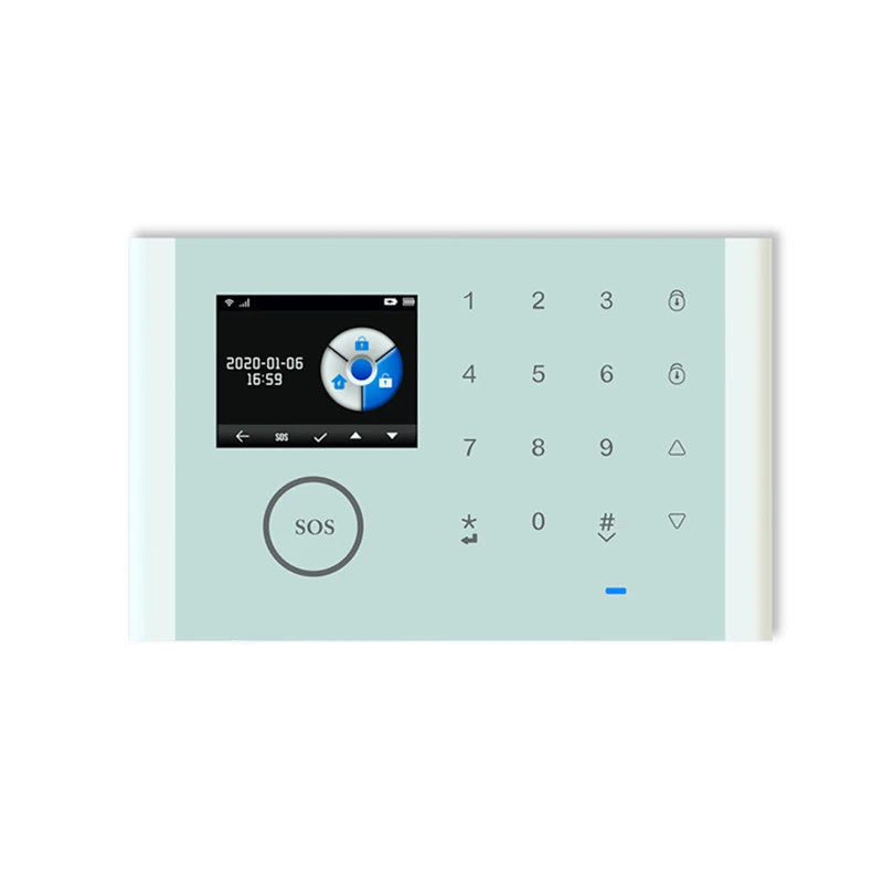 Smart home wifi/GSM home security anti-theft alarm system connected with Tuya APP Smart Life APP home alarm send signal