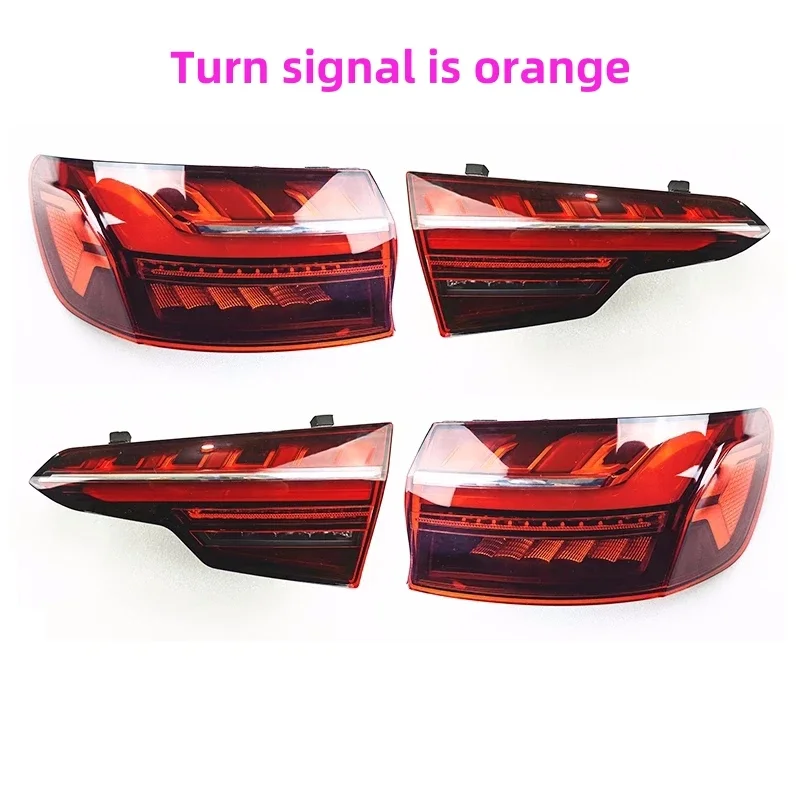 For AUDI A4 B10 2020 2021 2022 Rear Taillight Assembly Dynamic Taillight Flow Turn Signal Brake Light Reversing Lamp Assembly