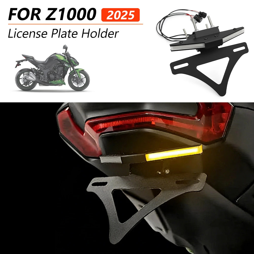

Rear Tail Eliminator License Plate Holder Mount Support Motorcycles Accessories For Kawasaki Z1000 z 1000 2025 z1000 2025