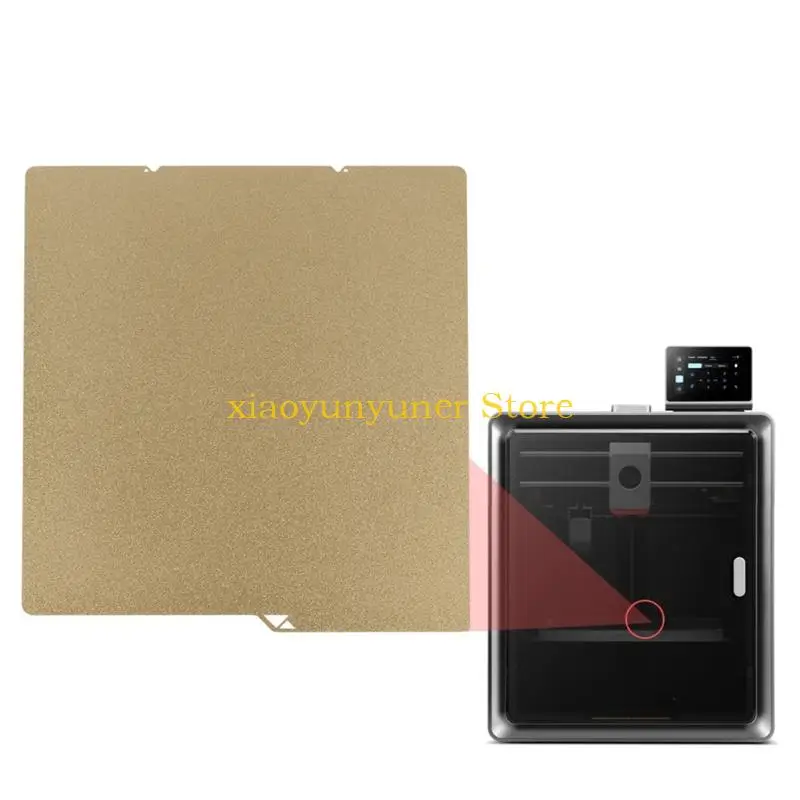 

P9JB PEI Пружинная стальная сборочная пластина 264x276 мм Текстурированная кровать Термостойкая магнитная доска Аксессуары для