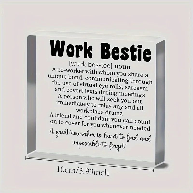 1pc,Work Bestie Gifts Coworkers Leaving Farewell Going Away Goodbye Retirement Promotion Thank You Appreciation Gifts for Friend