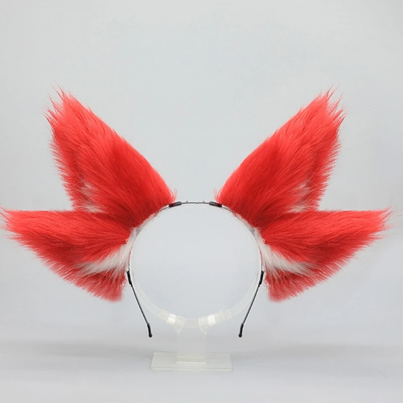 G92d Soft Plüsch neun schwanze Füchse Ohren Stirnbänder Cosplay Anime Convention Accessoires für Themenpartys und Rollenspiele