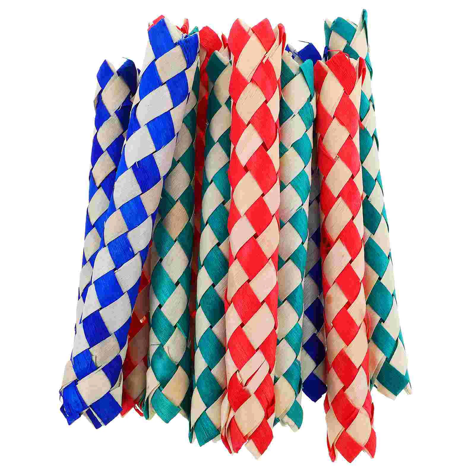 

12 Pcs Finger Trap Toy Birthday DIY for Kids Parties Parrots Chew Chinese Bagged