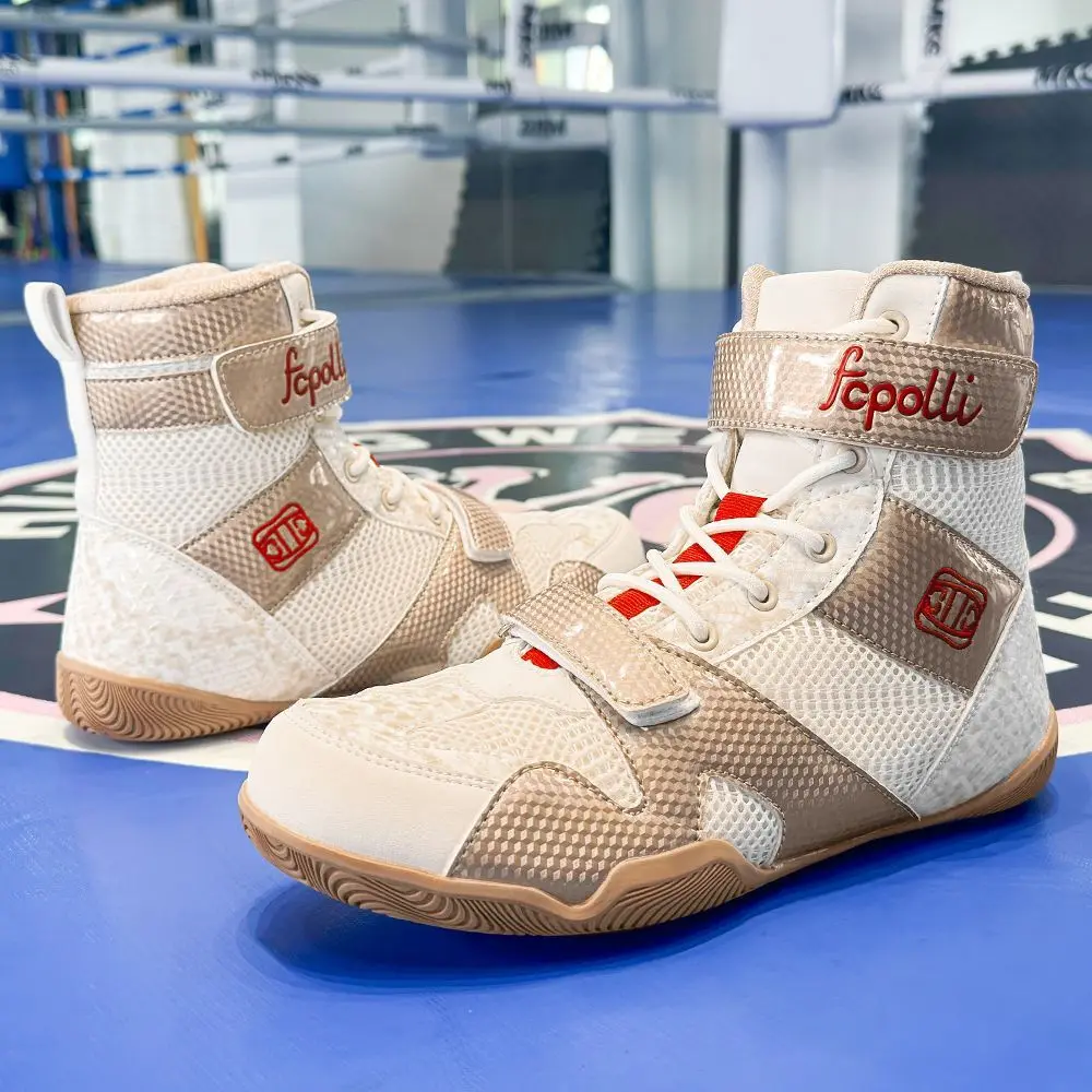 

Boxing Shoes Sneakers Athletic Shoes Waterproof Anti-slip Cushioning Shoes Breathable Anti-slip Mesh Booster Shoes