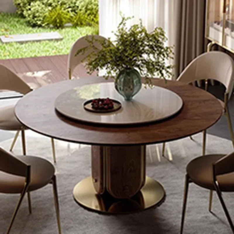 Wood Mobile Dining Table Restaurant Conference Study Luxury Modern Dining Table Reception Mesas De Jantar Kitchen Furniture