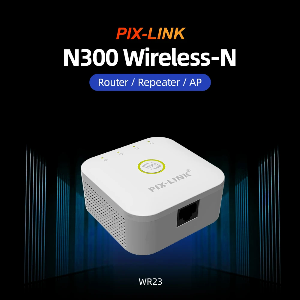 Pix-link wr23 wifi repeater 300m wifi drahtloser internet range extender signal verstärker für zu hause mit ap-modus