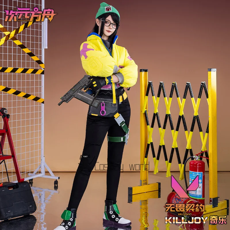 

Valorant Killjoy Косплей Костюм Униформа Куртка Шляпа Брюки Рюкзак Униформа Игра Хэллоуин Карнавал Вечеринка Ролевые Игры Одежда Костюм