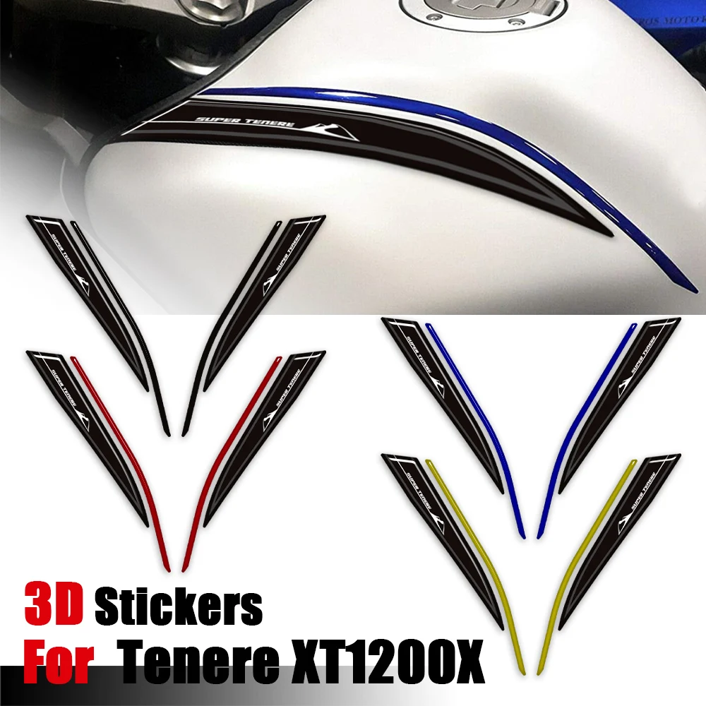 

Motorcycle 3D Stickers tank Pad Badge Protector Decals kit For Yamaha Tenere XT1200X XT1200ZE XT 1200 Z ZE ES XTZ XTZ1200