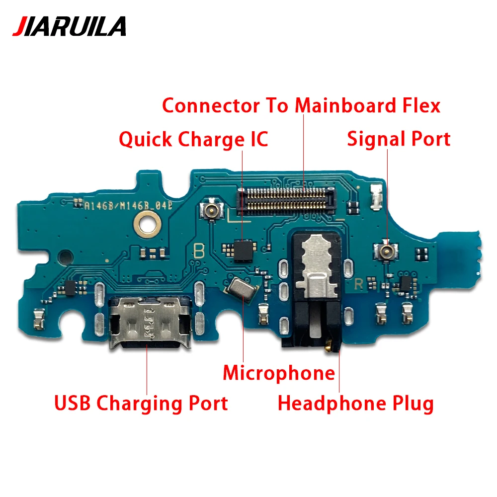 Tested For Samsung A04E A04 Core A05 A05S A14 4G A145P A14 USB Charger Dock Connector Board Charging Port Flex Cable With Micro