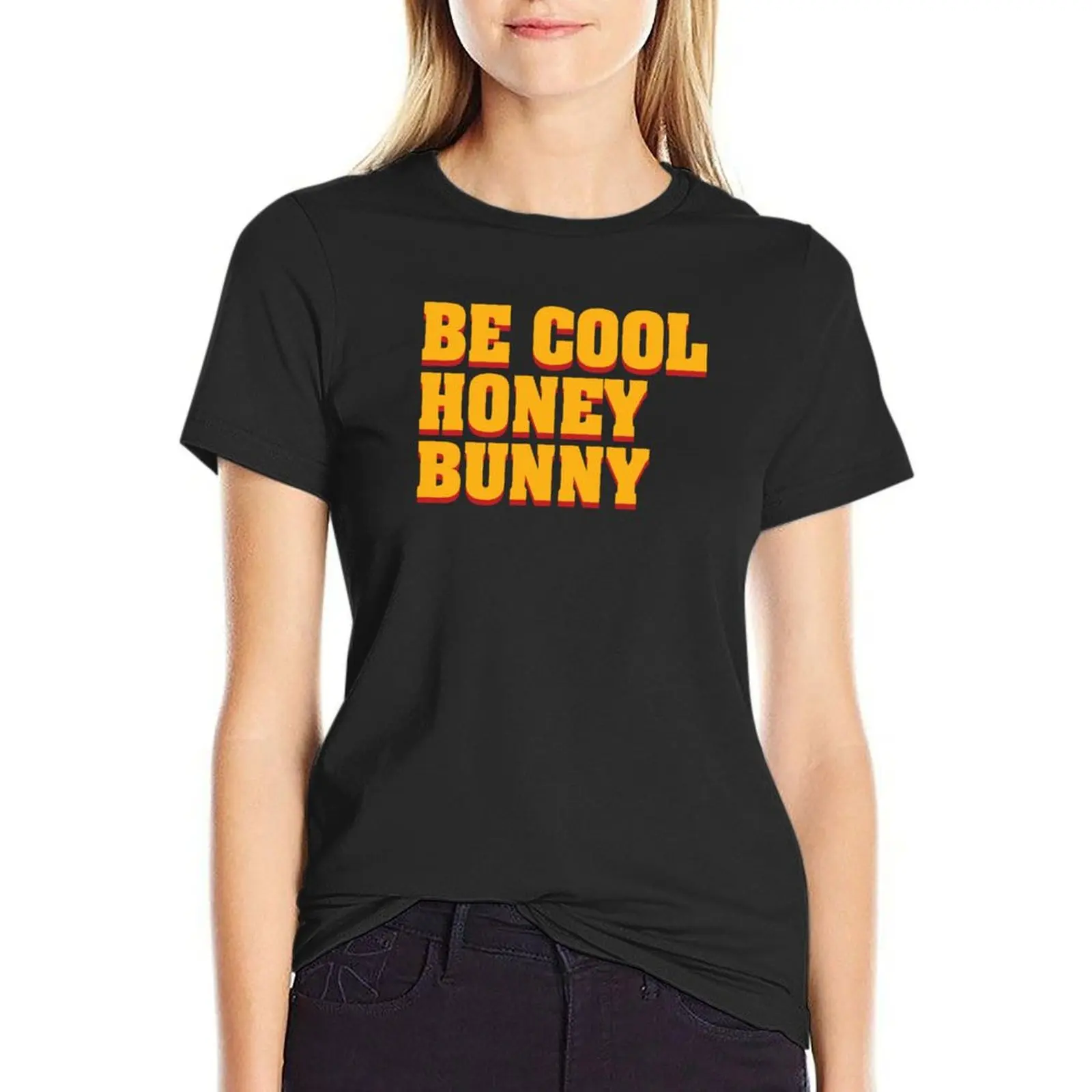 Be Cool Honey Bunny T-Shirt tops cute clothes hippie clothes Women's tee shirt