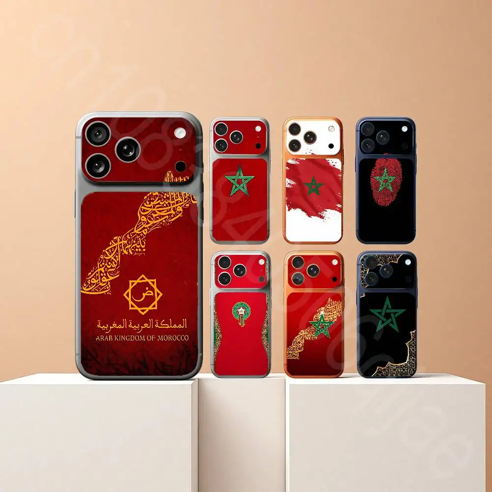 

M-Morocco Flag For iPhone 17Pro or 17ProMax Battry Back Cover with Camera Decal Skin Rear Protective Sticker Film