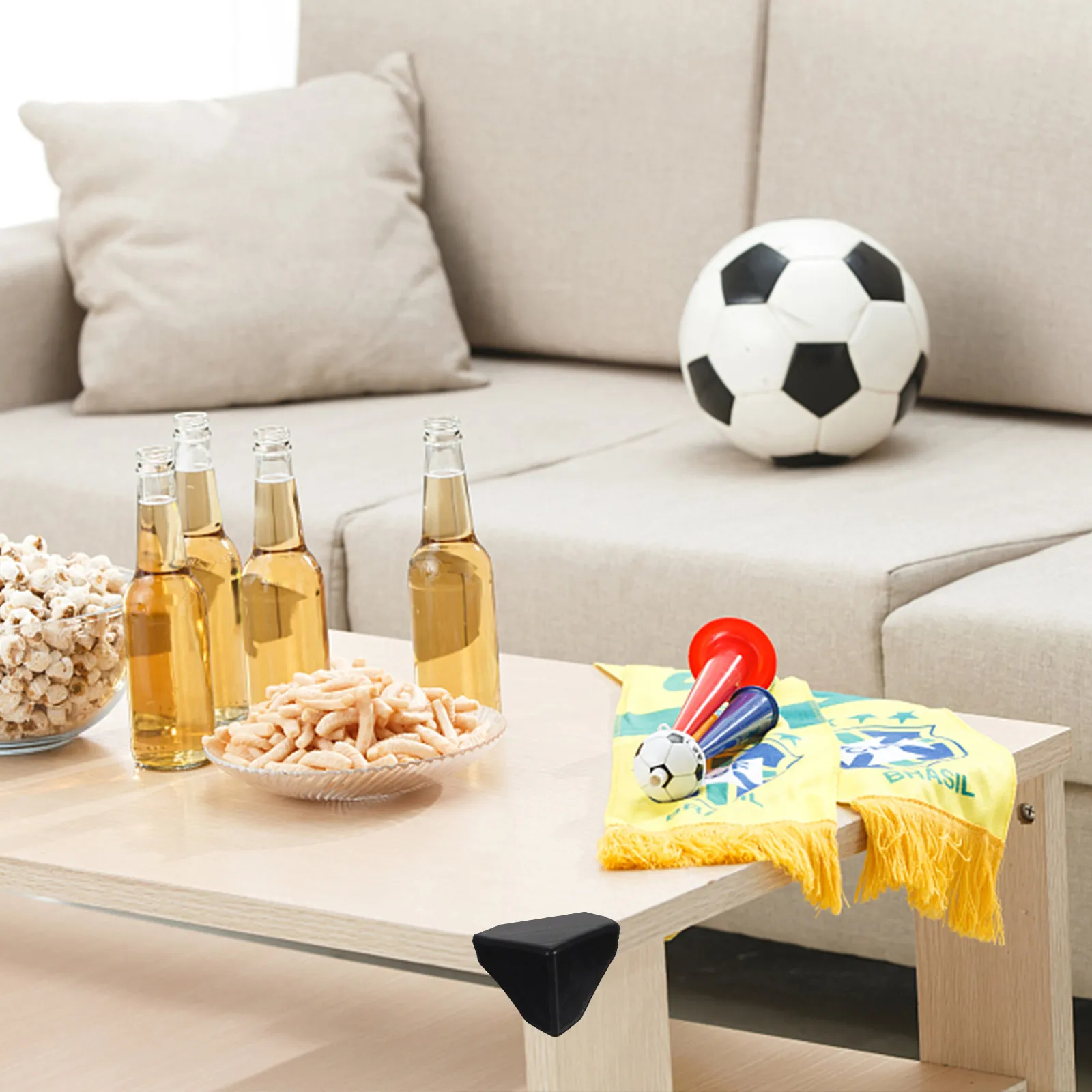 

100Pcs Corner Protectors Black Essential Corner Guards for Furniture Boxes Desk Table Edge Cushion Protective Packaging Guard