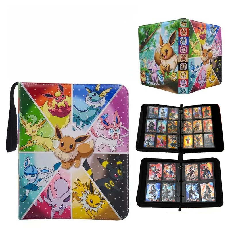 Pokemon Card Album Binder 4/9 Pocket 400/900 Pockets Gengar Anniversary Edition Trading Cards Holder Collection Storage Folder view 2