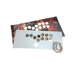 Sinoarcade Hitbox 클리어 플렉시 커버 및 금속판 변환 키트, 케이블 포함, QANBA Obsidian 2 Q7 파이트 스틱 DIY-Hitbox