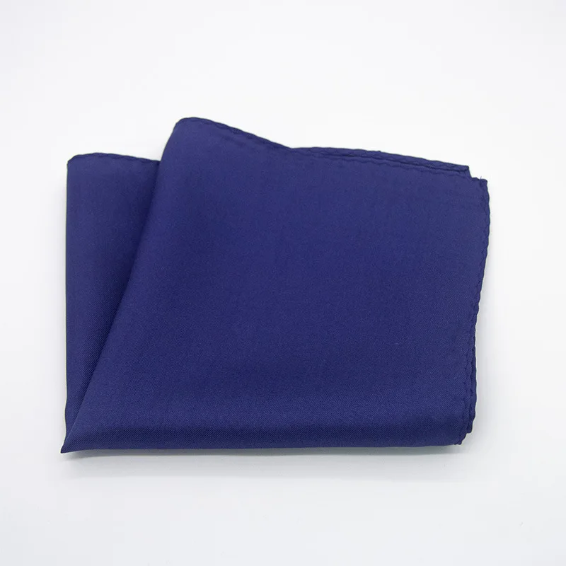 Solid Color Men's 100% Silk Pocket Square, Men's Casual Pocket Square – Handkerchief for Wedding, Business Suit and Shirt