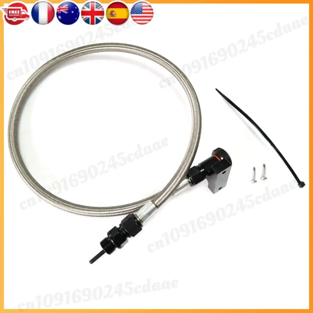 

22200 Engine Oil Dipstick Aluminum Braided Automatic Transmission Locking Dipstick for Ford F150 2010-2023 6R80 10R80 4R70E