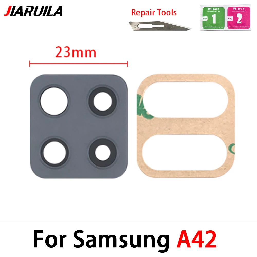 200Pcs，NEW For Samsung A04 Core A24 A34 5G A23 A33 A53 A73 A42 A72 A13 4G Back Rear Camera Glass Lens with Adhesive