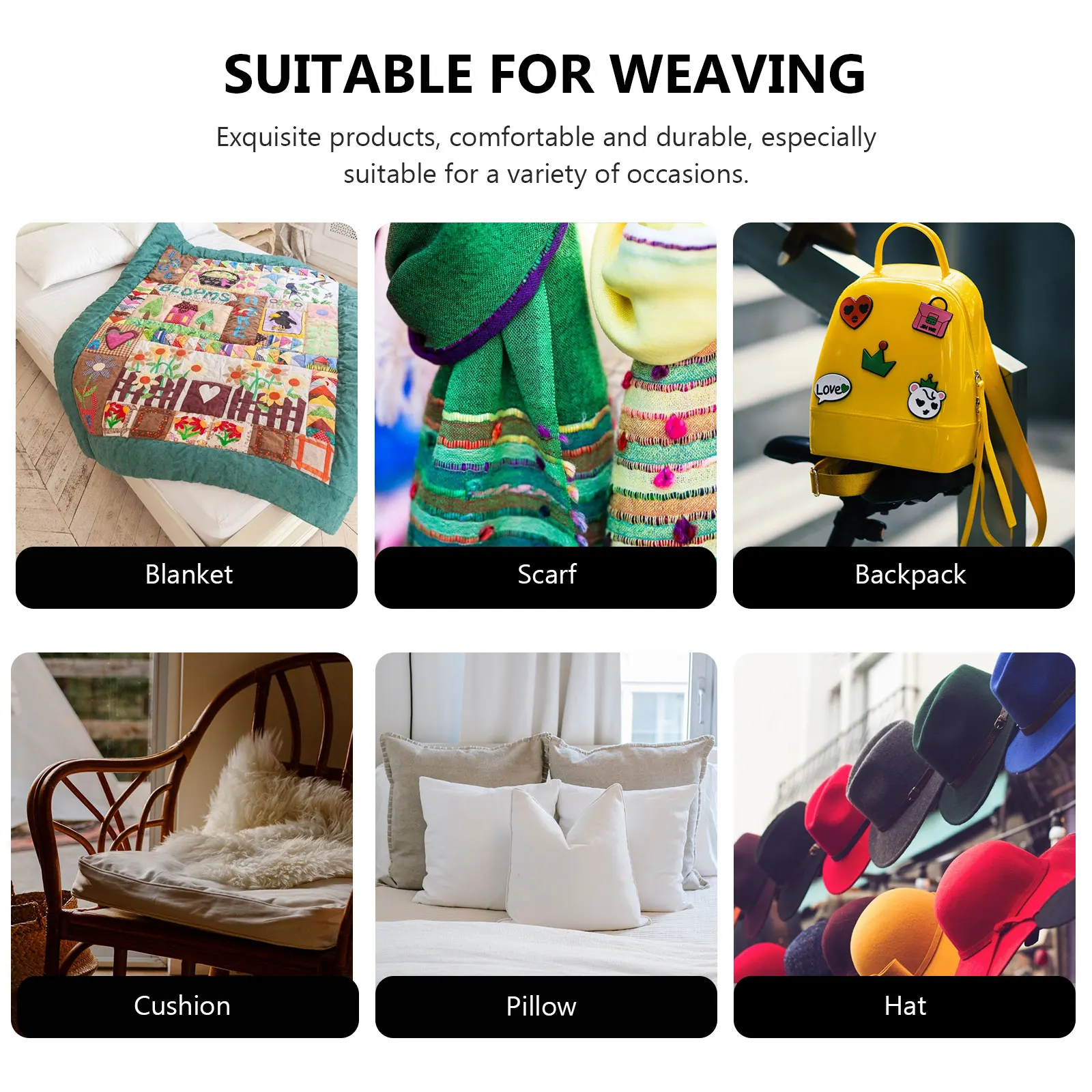 

3 Rolls White Polyester Wool Yarn Eco-Friendly Soft Lightweight Durable For Diy Crafts Knitting Sweaters Scarves Blankets